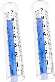 2pcs Plastic Measuring Cup Outdoor Rain Gauge Rain Gauge Stand Rain Gauge Tools Cone Shaped Rain Gauge Rain Gauges Rain Gauge Statue Rain Meter Plastic Rain Gauge re-usable