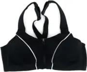 Victoria's Secret VSX Knockout Front Close Sports Bra Black Zip 36D NWT
