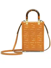 Fendi Mini Sunshine Shopper in Brown