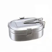 Portable Lunch Box Double Layer Stainless Steel Bento