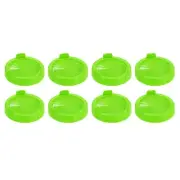 8 Pcs Sprouting Lids 86mm Wide Mouth Canning Jar Lid, Green