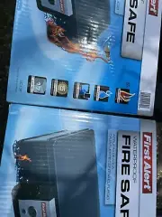 2X Safe Box File Chest Fireproof Waterproof Keyed Security Document Protector