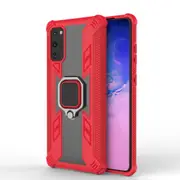 For Samsung Galaxy S20+ Plus Case, Shielding Cover, Ring Holder, Red