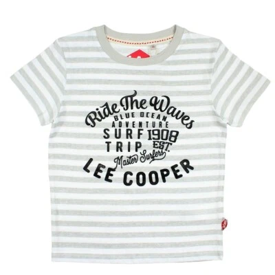 Shirt Boy Lee Cooper No. 15. Sleeves Courtes. Color Grey 4-14 Years