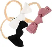 WATIIFUFU 3pcs Bow Headbands for Cute Elastic Hair Bands for Party Accessory for Birthdays and Special Occasions