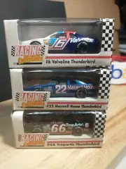Revell R/C lot of 3 1/64 NASCAR diecast 66 Hensley 6 Martin 22 Marlin 1991 Fords