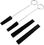 CORHAD 4PCs Set Piano Tuning Forks Kit Musical Tuning Fork Mute for Piano Tuning Tools Accessories