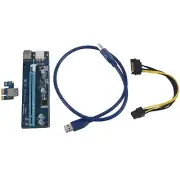 60cm Adapter USB 3.0 Card PCI-E Express 1x to 16x Riser Line Extender USB 2049