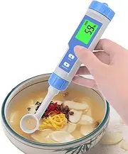 Salt Concentration Meter,Salinity Tester,Water Testing Pen, Soup Salt Analyzer,for Food High Accuracy Salt Concentration Measuring,Apply to Brine Tap Water Swimming Pool