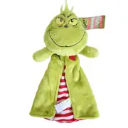 New Dr. Seuss The Grinch Baby Plush Tag A Long Stuffed Blanket Toy