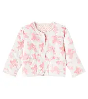 [C'era Una Volta] C'era Una Volta Annina reversible floral cotton jacket Y 16 blue