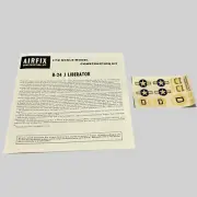 Airfix Decals & Manual 1/72 B-24 J Liberator *Extra Decals New Ships Quickly