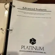 UNUSED PROGRAM REFERENCE KIT FOR PLATINUM Accounting. Book. Vintage. Old book