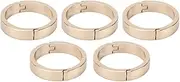 5pcs Round Carabiner Alloy Stationery Buckle Accessories for Loose Spiral Notebook