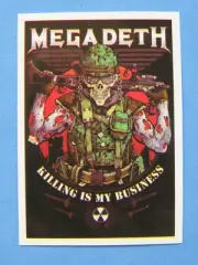 MUSIC STICKER ~ MEGADETH: American Trash Metal Band From Los Angeles, Est. 1983
