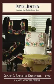 Needle Felting & Embroidery Pattern - Scarf & Satchel Ensemble