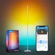 RGBIC Floor Lamp, LED Corner Lamp Works with , Smart Modern Floor Lamp with Musi