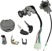 Universal Ignition Switch Key Lock Gy6 Motorcycle Accessories On/Off W/Key Gas Tank Set Fit for Scooter Moped Pocket Pit Bike