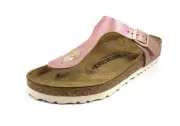Birkenstock Unisex Gizeh Suede Sandals - Pink, Size Men-4 Women-6 US