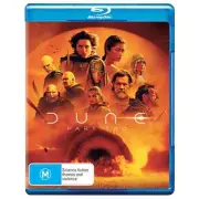DUNE PART 2 TWO BLU-RAY, NEW & SEALED, 120624, FREE POST
