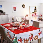 Stain Resistant Tablecloth Christmas Themed Tablecloth Rectangular Table Runner