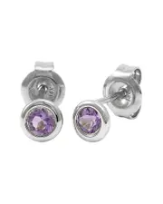 Classic 14K 0.20 ct. tw. Amethyst Earrings
