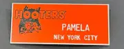 RARE PAMELA HOOTERS Girl Uniform Collectible Pin Badge New York City NAME TAG