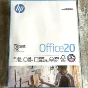 HP Papers 8 1/2” X 11” Office20 Hewlett Packard 500 Sheets/Ream 112150C Inkjet