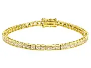 BELLA LUCE (R) 15.39CTW PRINCESS CUT ETERNO (TM) YELLOW BRACELET SIZE 7