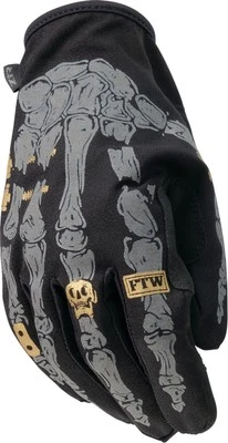 Z1R Reflective Mens Textile Motorcycle Gloves Black/Silver