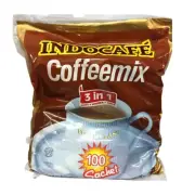 100 Sach X 2 PACKS INDOCAFE Coffeemix 3-in-1 Instant Premix Coffee Fast Shipping