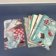 Annie's Creative Quilters Fabric Club CUPPA COCOA pinwheel Pot Holder & Coaster