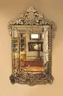 Venetian Mirror Wall Glass Frameless Clear Crown Vanity Style Vintage Home Deco