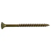 #8 x 2-1/2" Tan Ruspert Coated Steel Phillips Bugle Head Deck Screws