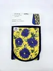 Catherine Rowe Organic Cotton Blue Flowers Double Oven Gloves