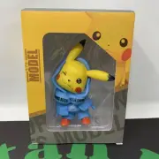 Pikachu Fashion Tide Coming Soon Blue Hoodie Figure Ornaments Model Pokémon