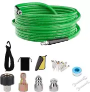 Sewer Jetter Kit for Pressure Washer,Water Jet Drain Cleaning Hose with Corner