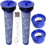 4 Pack Filters Replacement for Dyson V7, V8 Animal and Absolute Vacuum, 2 Pre Filters and 2 Post Filters, Compare to Part # 965661-01 & 967478-01