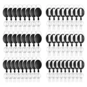 50 Pcs Retractable Badge Holder with Carabiner Clip and Key Ring, Retractable...