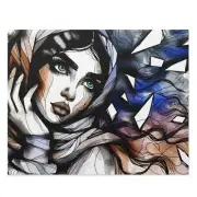 Puzzle (120, 252, 500-Piece) Fractured Dreamer Ethereal Girl Art Break Up Fancy