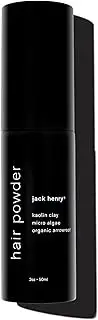 Jack Henry Dry Shampoo Powder (2oz) - Unscented, Alcohol-Free, Plant-Based Formula for All Hair Types with Kaolin Clay, Micro Algae, & Arrowroot