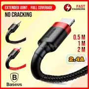 Baseus USB Charging Charger Cable Fit Apple iPhone 14 11 12 13 Pro XS Max X 8 XR