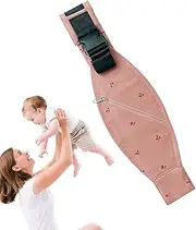 Baby Strap Carrier - Soft Cotton Sling Carrier with Adjustable Strap,Non-Slip Belt Carrying Breathable Washable Baby Wrap for Toddler & Mom