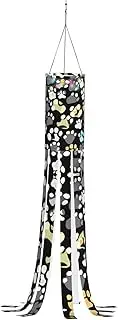 Halloween Garden Dog Paw Prints Windsock Lights Halloween Lighted Windsock for Patio Yard Pathway Party Decor