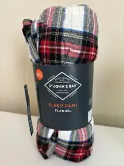 St John’s Bay Flannel Sleep Pant Red Royal Stewart Plaid 4XL Big & Tall Pajamas