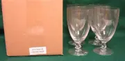 Fostoria CONTOUR (#6060) Ice Tea Stems SET OF FOUR Mint in BOX