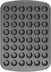 Everyday Non-Stick Steel 48 Cup Mini Muffin Pan – Heavy Duty Small Muffin Pan, B