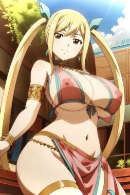 Fairy Tail - Lucy Heartfilia (Belly Dancer) - 4 x 6 Inches Art Print Photograph