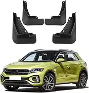 Car Mudguard Mud Flaps for VW T-ROC 2023-2025 Molded Custom Front and Rear Mudflaps Splash Guards Flares Kit 4-PC Auto Accessories,Send 1 Car Wash Towel