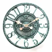 Mechanical Style Rustic Outdoor Hanging Wall Clock